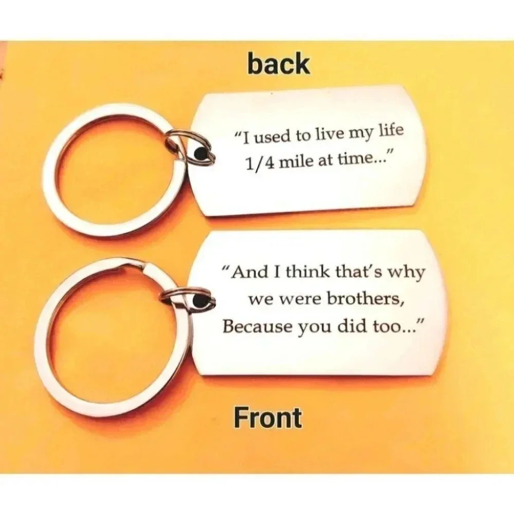 To My Brother Keychain (2 Sided)